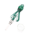 Cyclone Vortex Glass Recycler Dab Straw Kit Teal