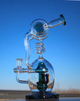 11" Spiral Mushroom Recycler Water Bong with Circ Perc