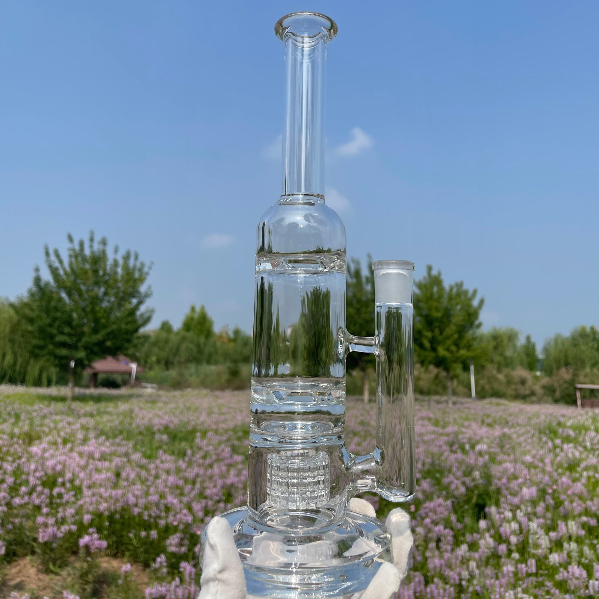 Dual Chamber Chugger Bong 12"