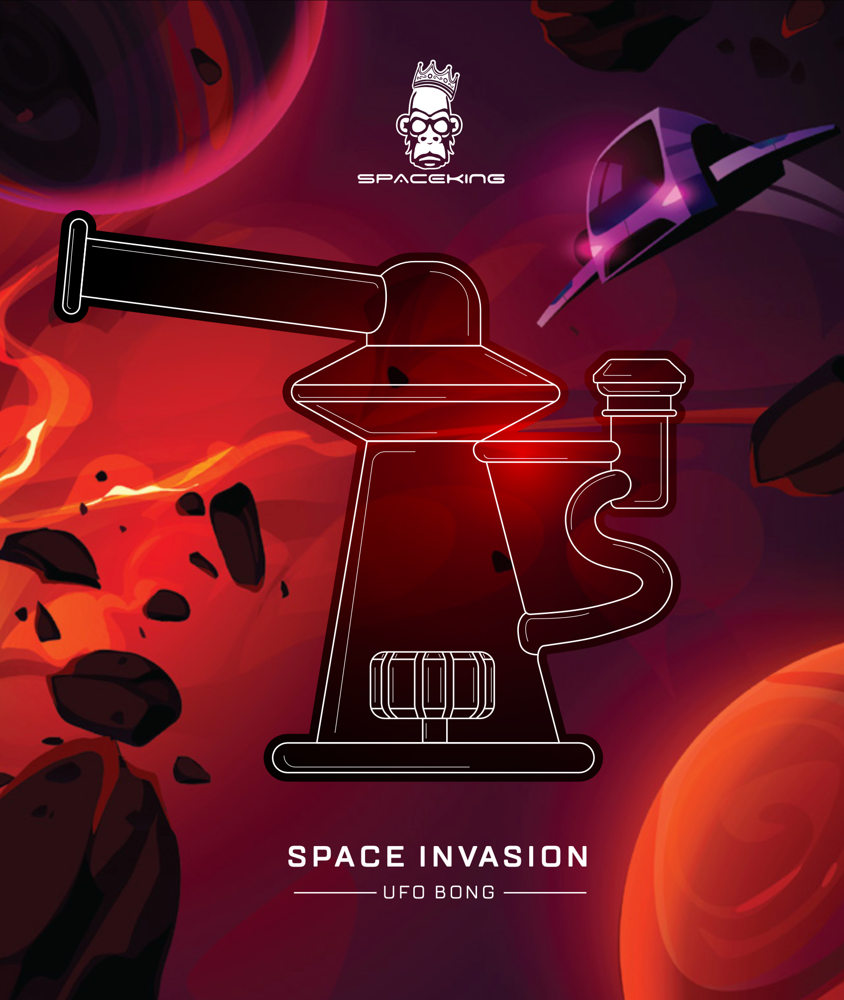 &#39;Space Invasion&#39; UFO Bong
