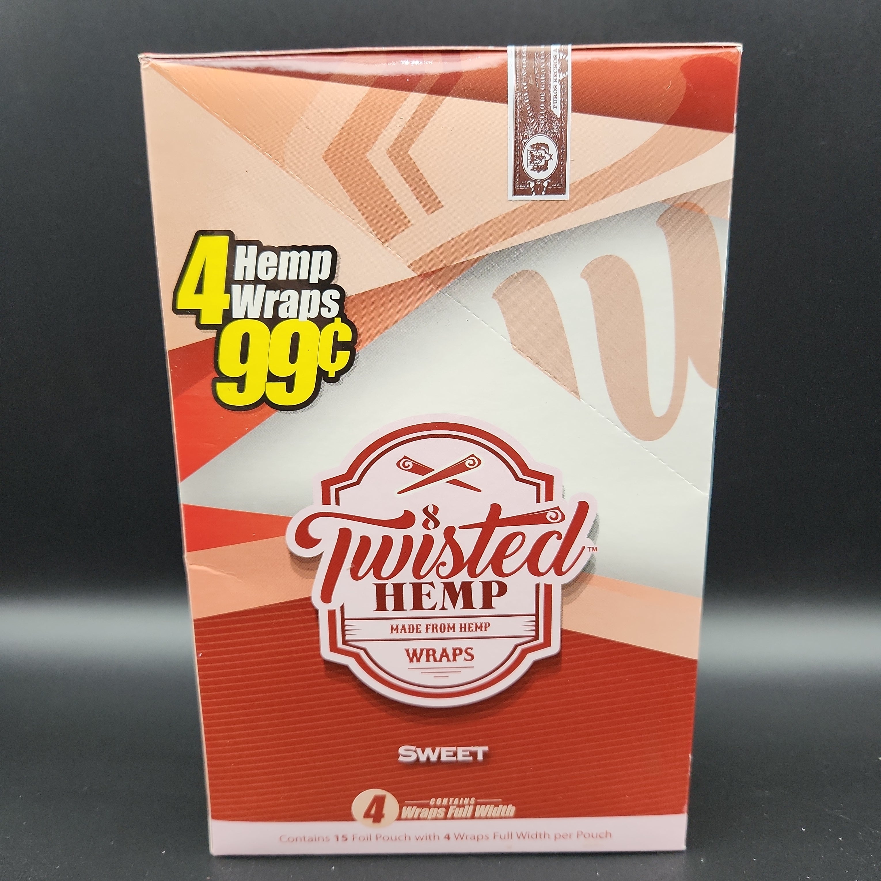 Twisted Hemp Wraps - Box of 15