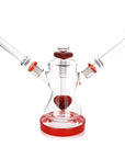 Date Night Dual Neck Heart Perc Bong 8.5" - inhalco