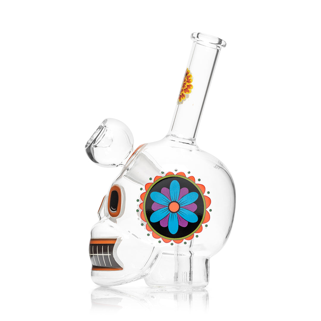 Dia De Los Muertos Skull Bong - INHALCO