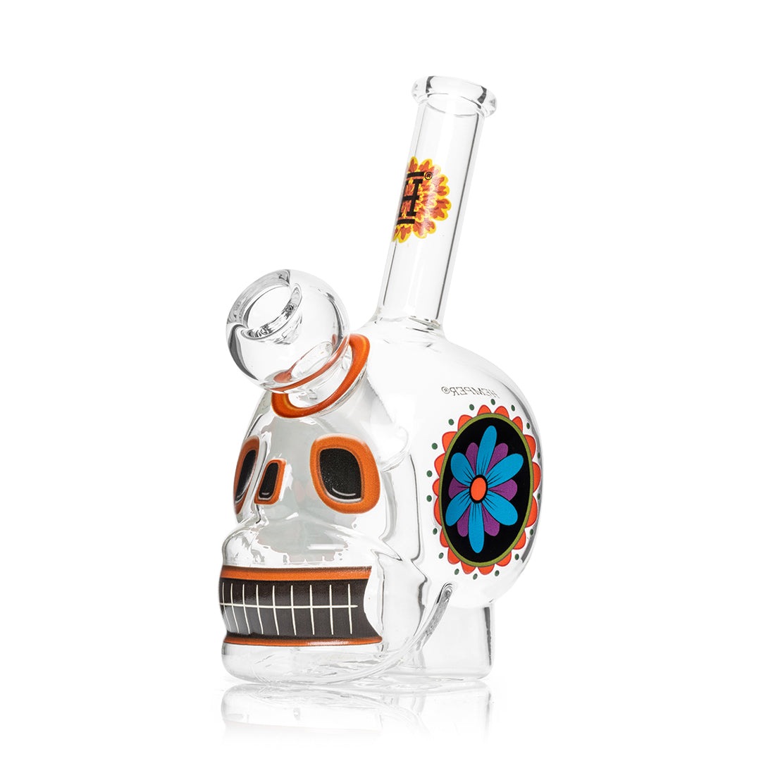 Dia De Los Muertos Skull Bong - INHALCO