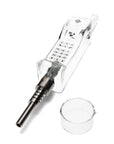 Dial-A-Dab Phone Nectar Collector Glass Straw Gray