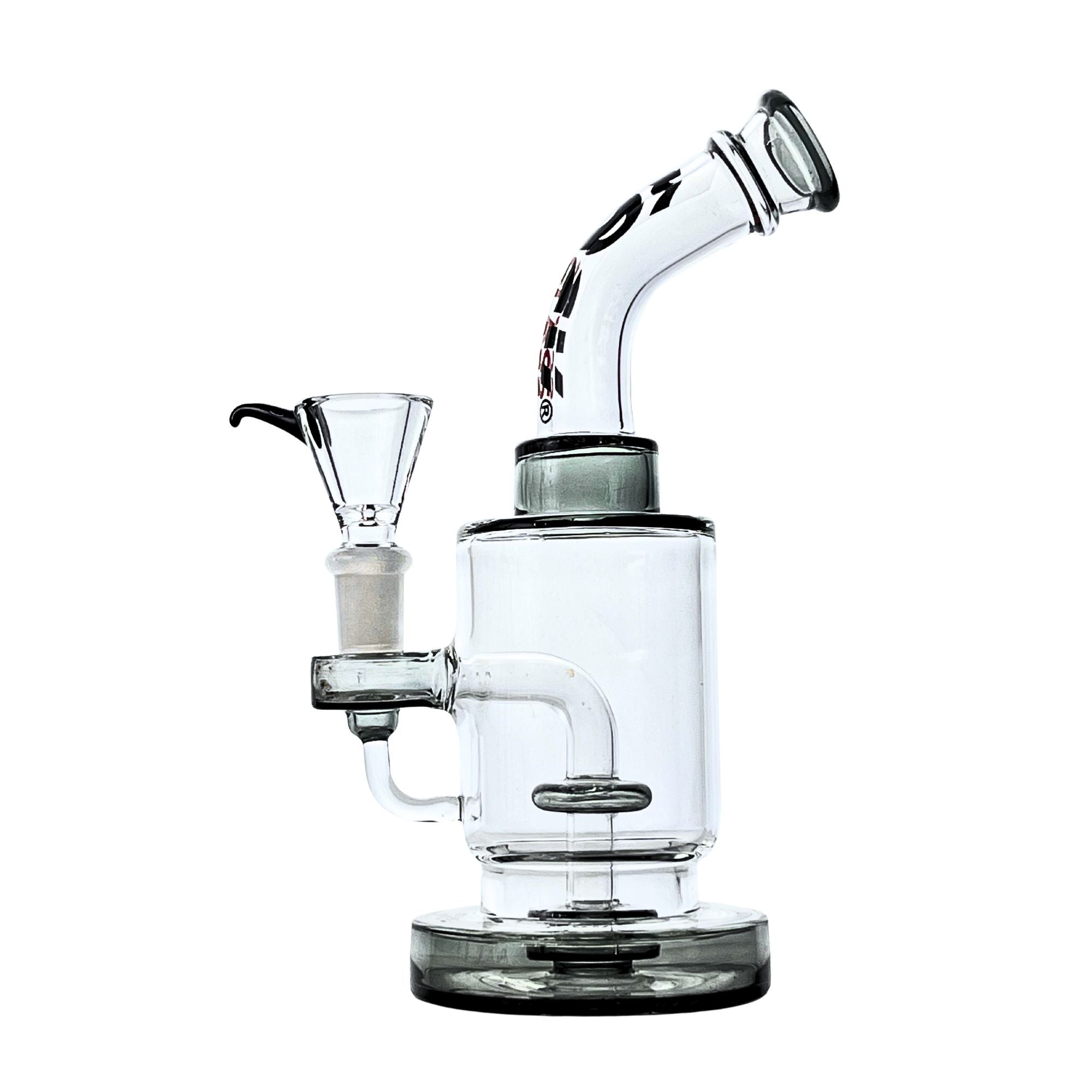 DiffuserMax bong in action showing smooth smoke filtration through disc percolator