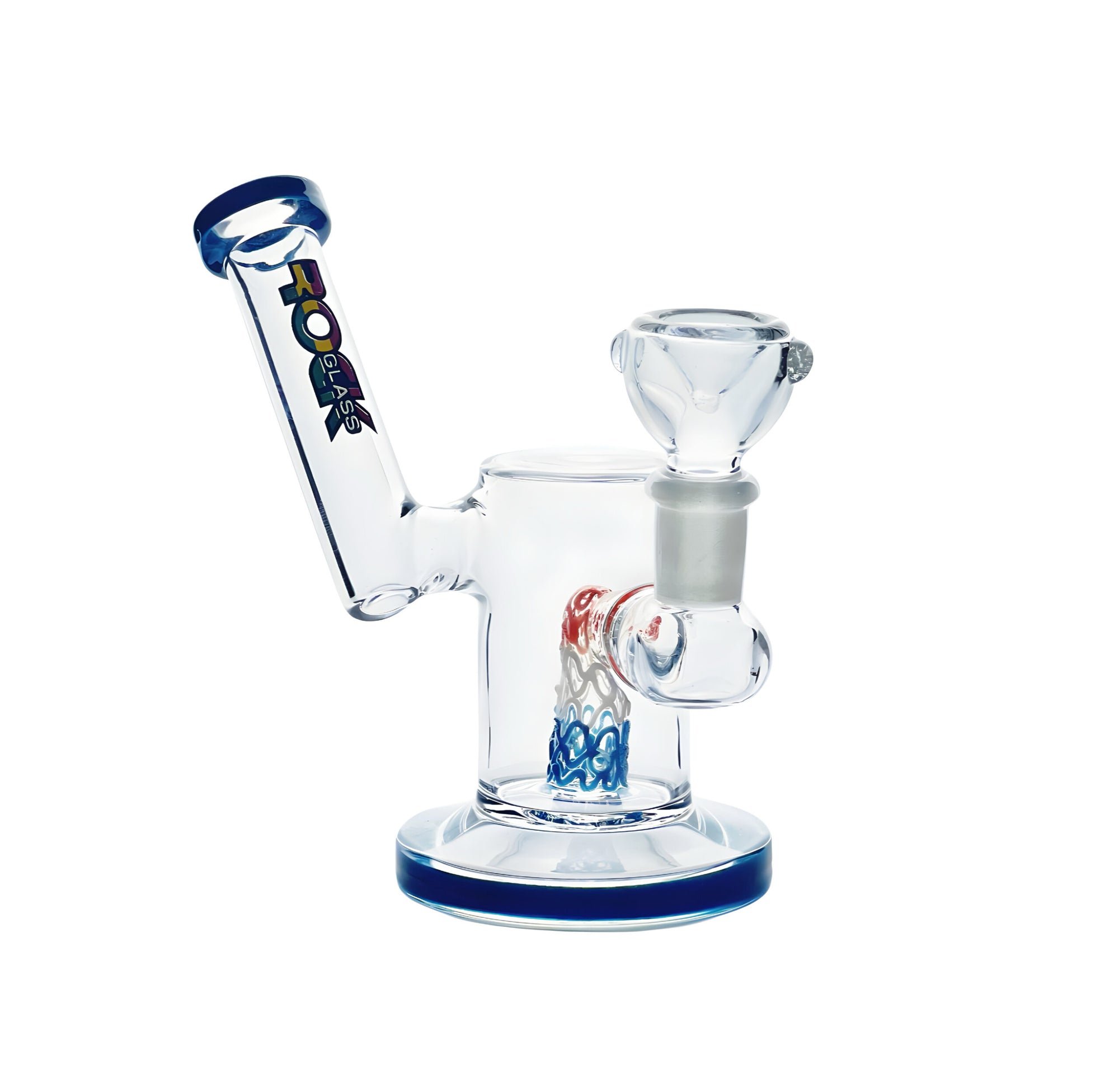 Side view of Diffusion Dynamo Mini Glass Bong 5 Inch