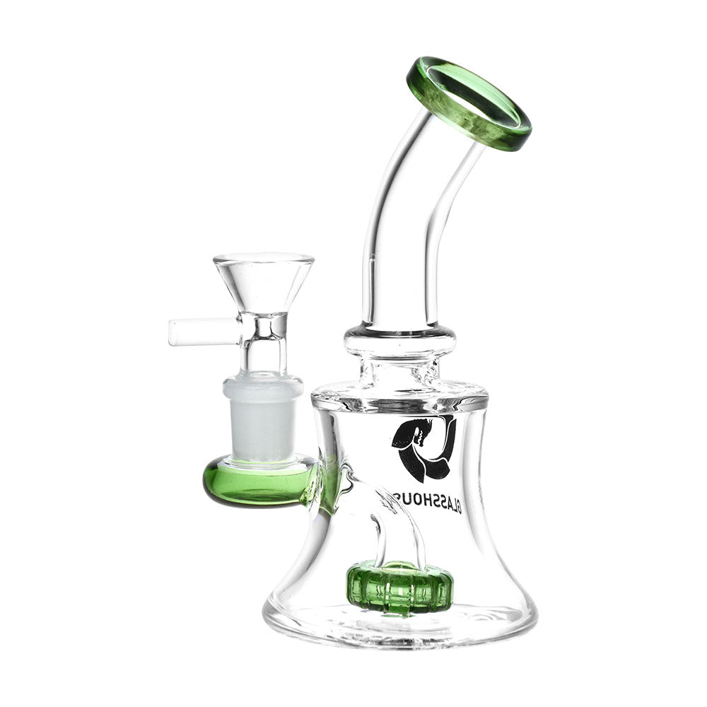 Disc Perc Glass Water Pipe – 5.5"
