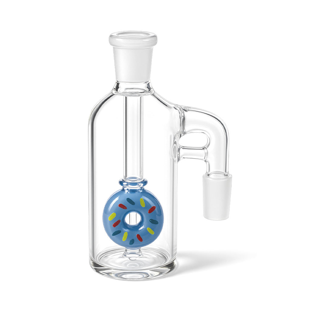 Donut Perc Glass Ash Catcher - Blue version