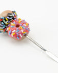 Top view of Donuts Metal Dab Tool