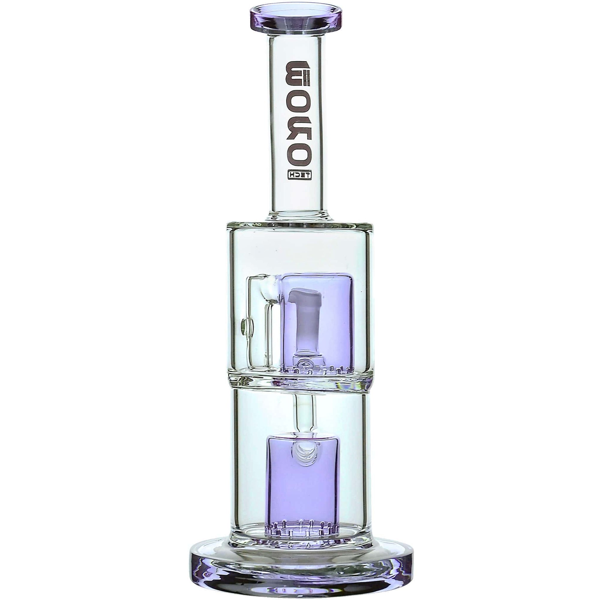 Premium Double-Layer Perc Dab Rig in purple