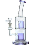 Purple glass double-layer perc dab rig with superior filtration