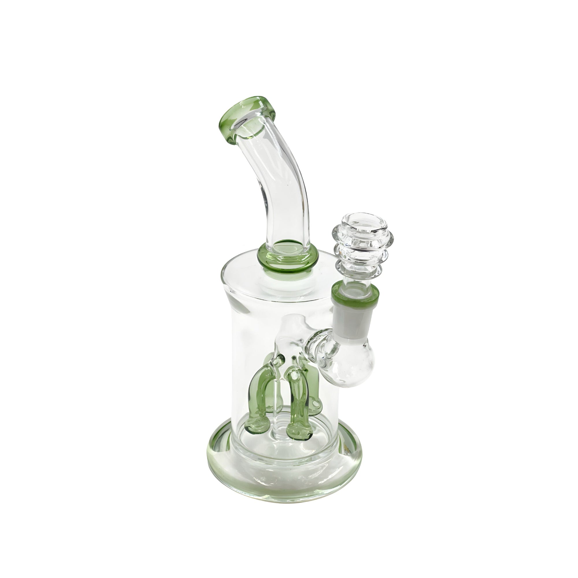 Drizzle Sipper Bent Neck Water Pipe in green