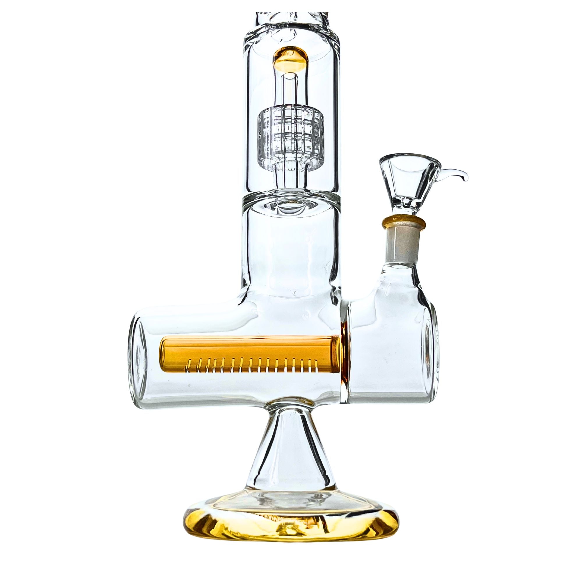 Close-up of percolator on Dual-Chamber Matrix Perc Bong