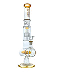 Dual-Chamber Matrix Perc Bong in yellow