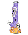 Skull & Bones 3D Painted Beaker Water Pipe