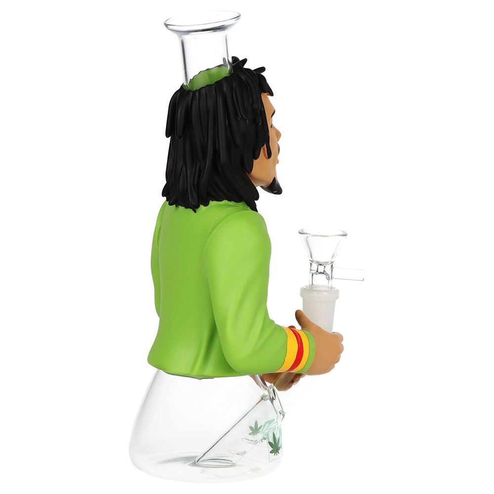 Reggae Legend Glass &amp; Vinyl Water Pipe