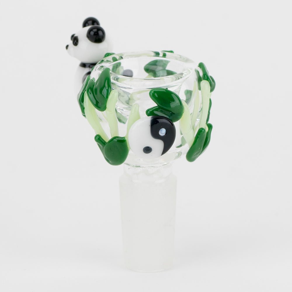 Side view of Empire Glassworks 14mm Panda Bowl Piece