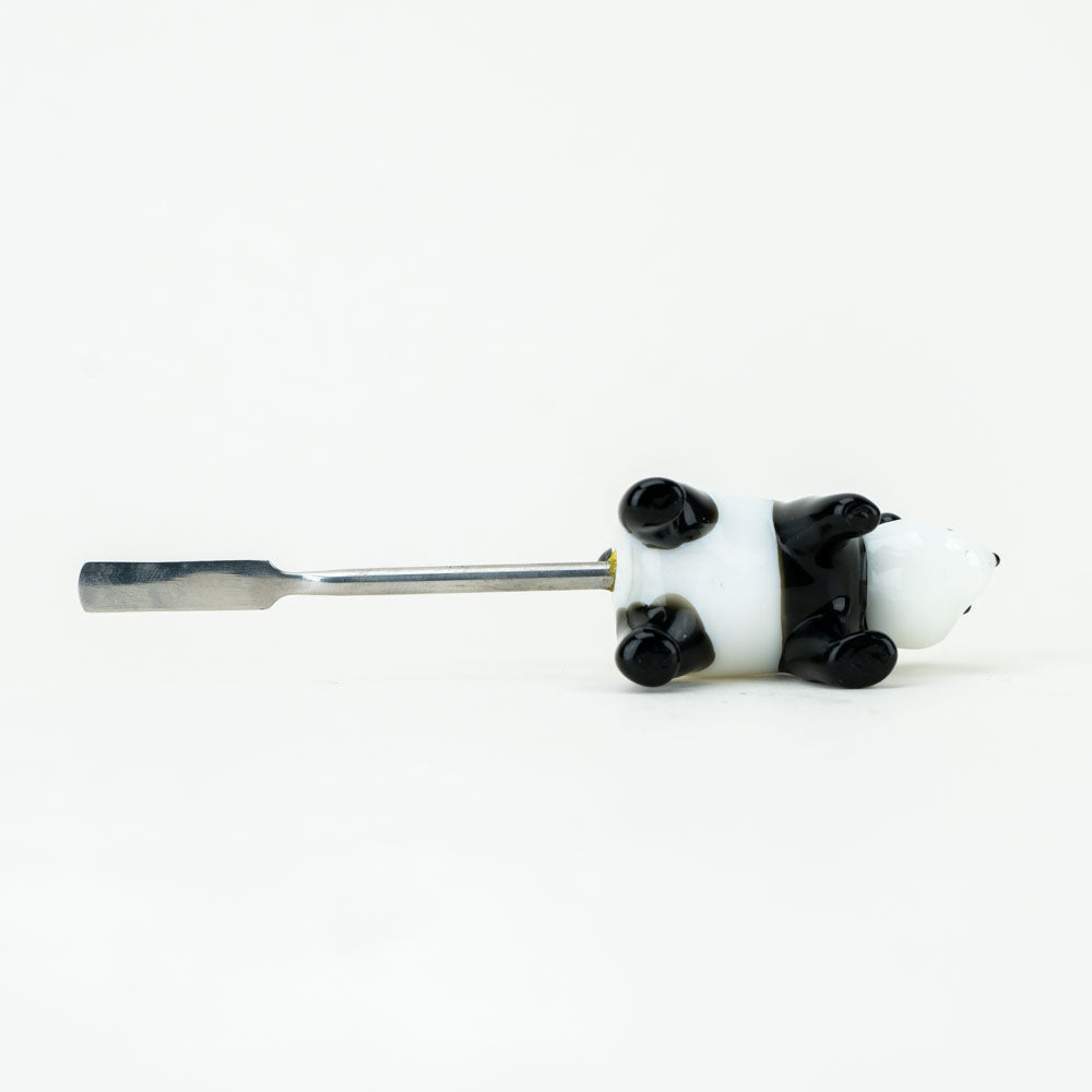 Back view of Empire Glassworks Panda Metal Dabber Tool