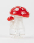 Empire Glassworks PuffCo Pivot Glass Mouthpiece - Red Mushroom