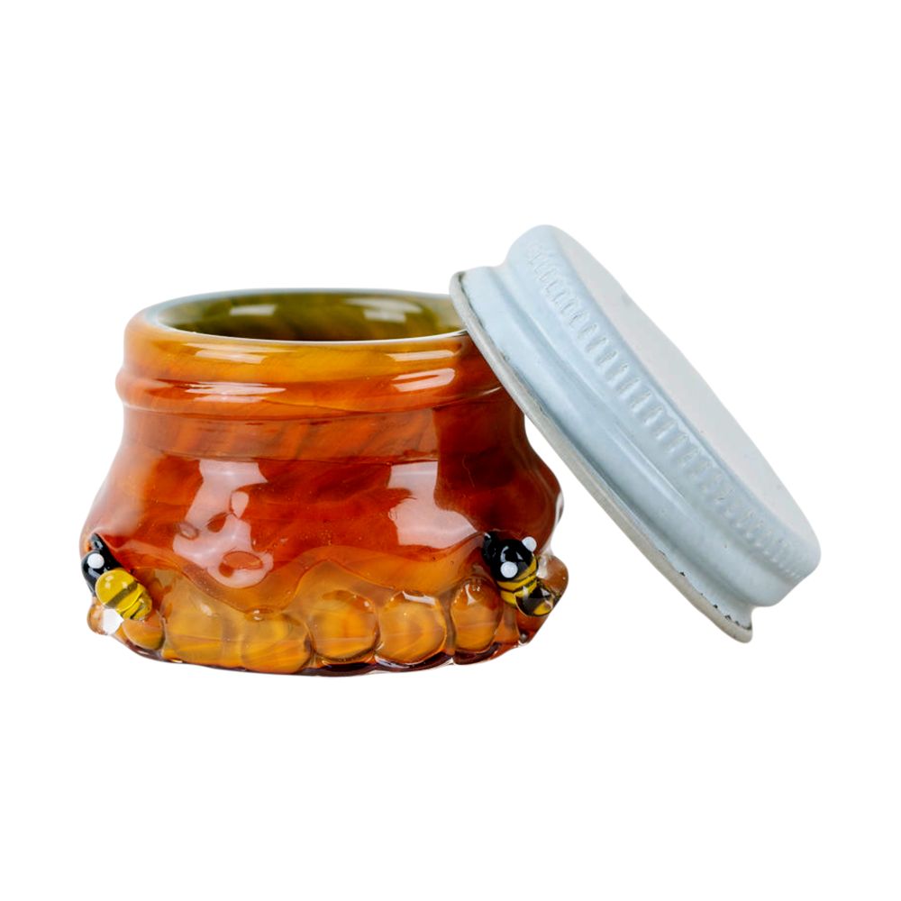 Empire Glassworks Honeycomb Glass Storage Jar