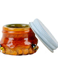 Empire Glassworks Honeycomb Glass Storage Jar