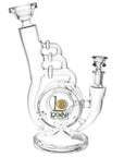 Lookah Glass Warped Recycler Water Pipe 10.5"