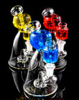 Fluid-Filled Freezable Glass Beaker Bong “Little Alien”