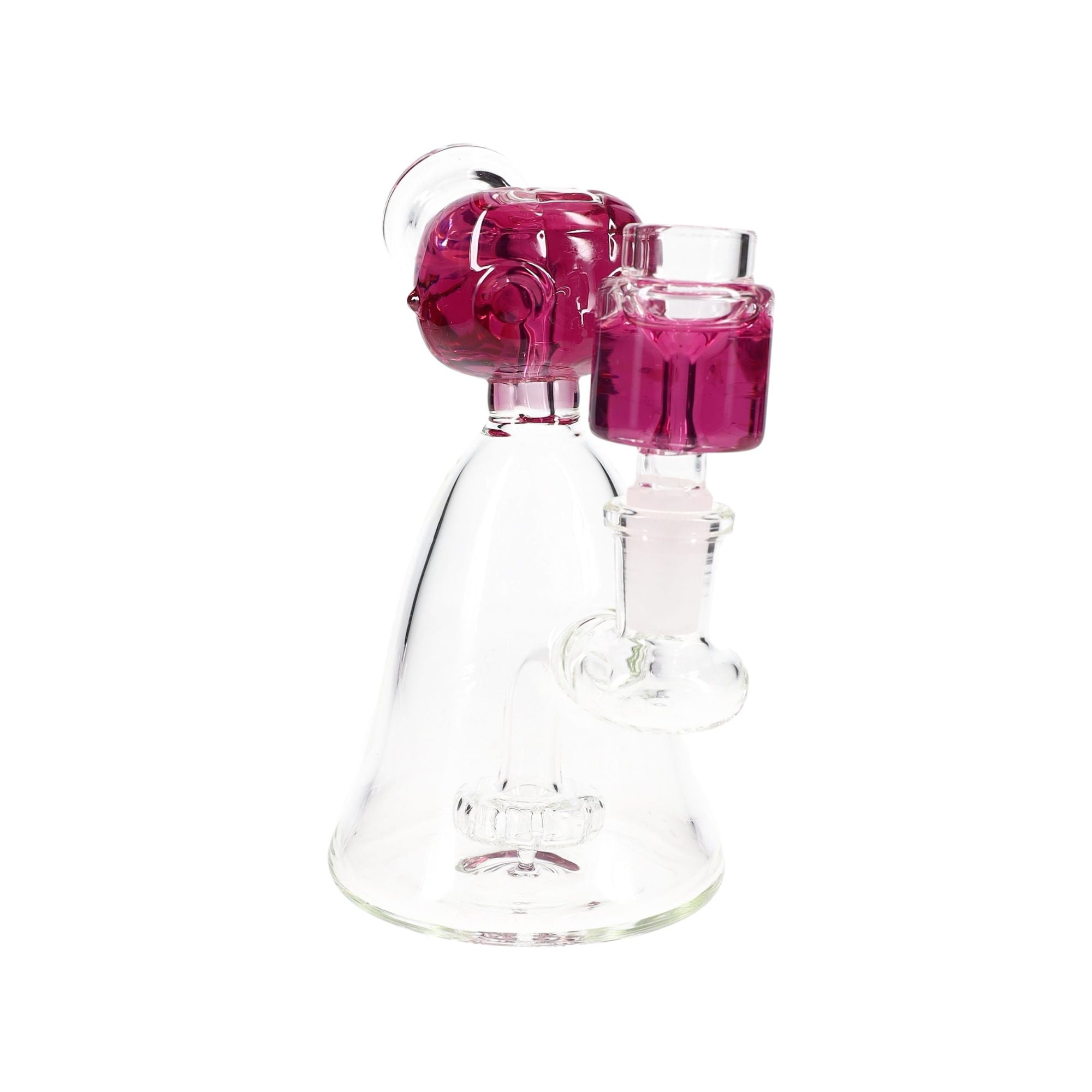 Fluid-Filled Freezable Glass Beaker Bong “Little Alien”