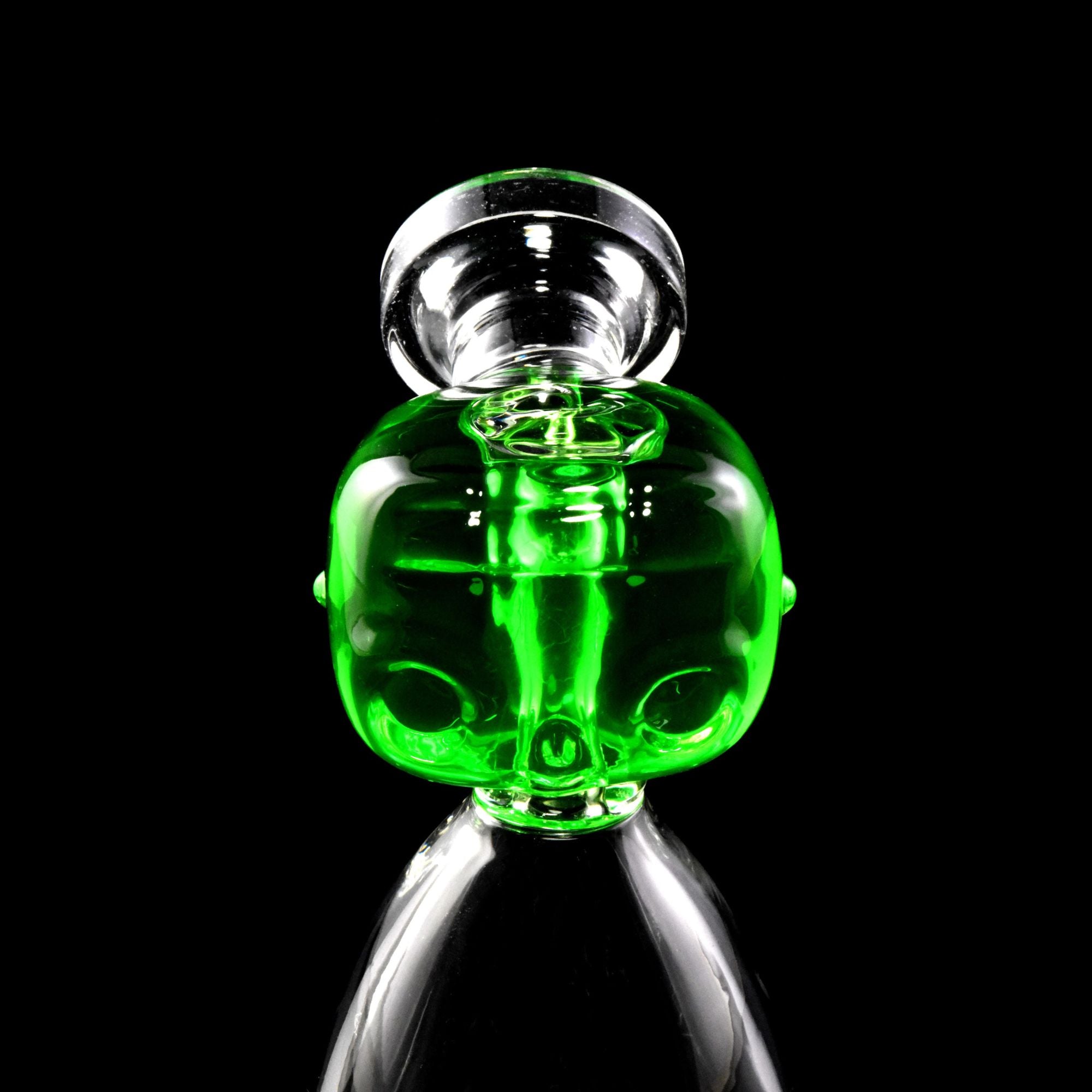 Fluid-Filled Freezable Glass Beaker Bong “Little Alien”