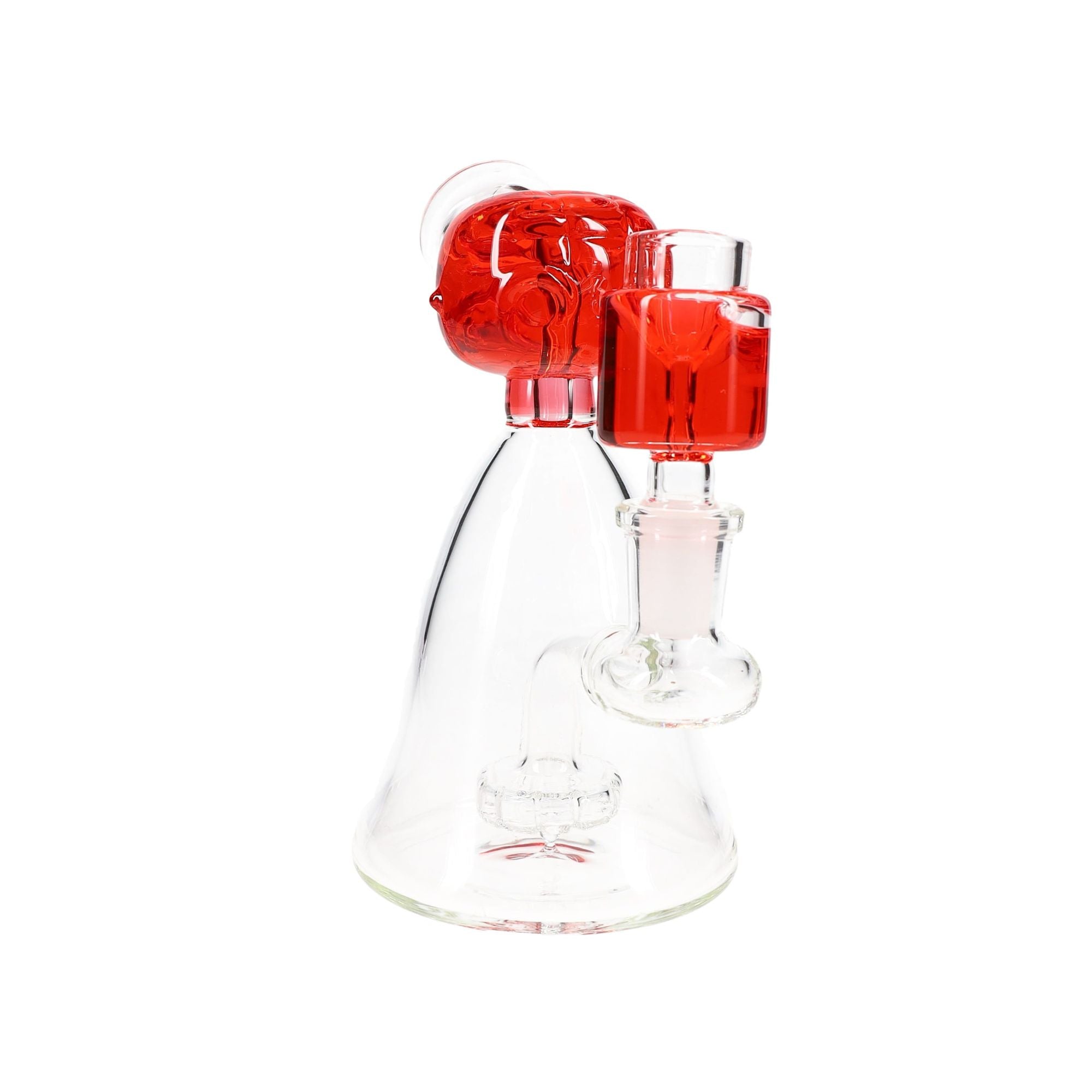 Fluid-Filled Freezable Glass Beaker Bong “Little Alien”