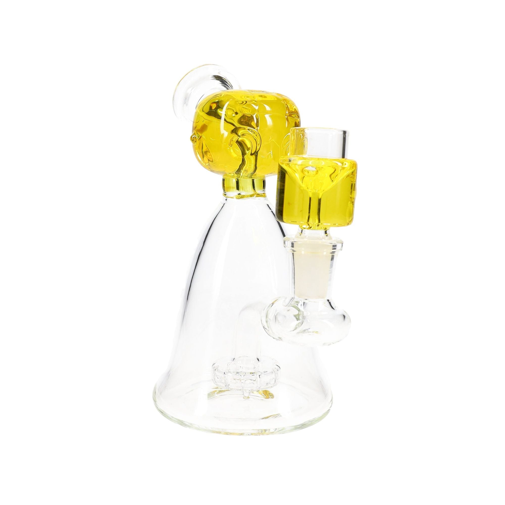 Fluid-Filled Freezable Glass Beaker Bong “Little Alien”