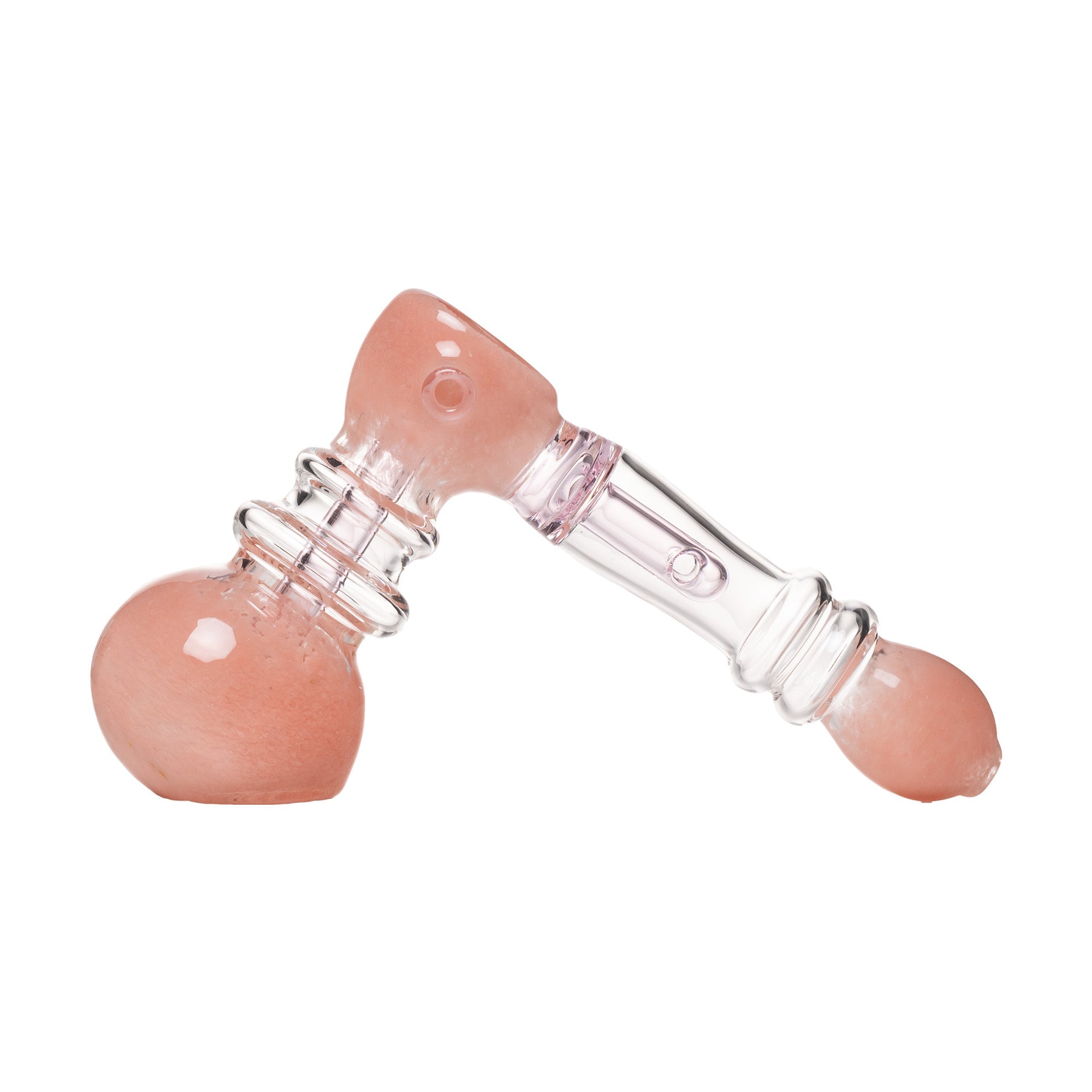 Frit Hammer Bubbler in Pink Color