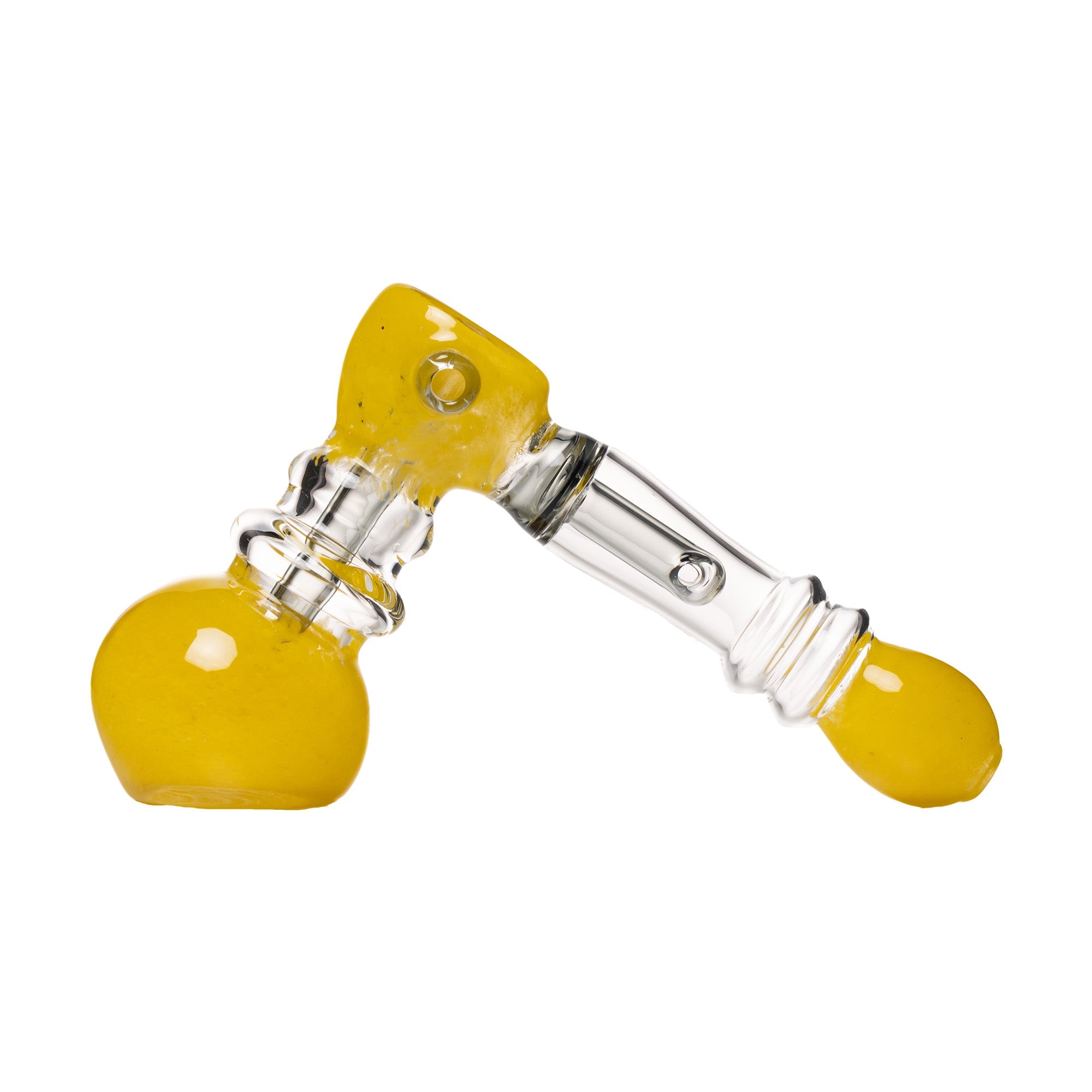 Frit Hammer Bubbler in Yellow Color