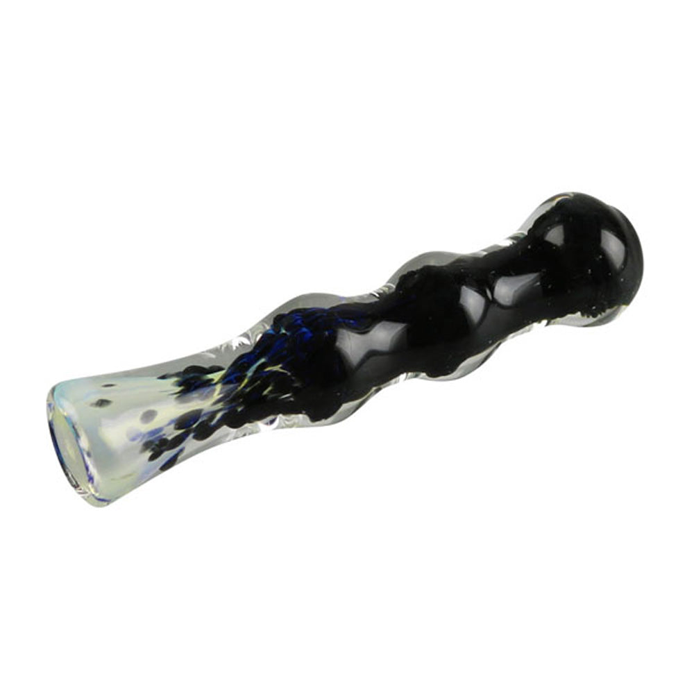 Fritted Fumed Glass Chillum Pipe - inhalco