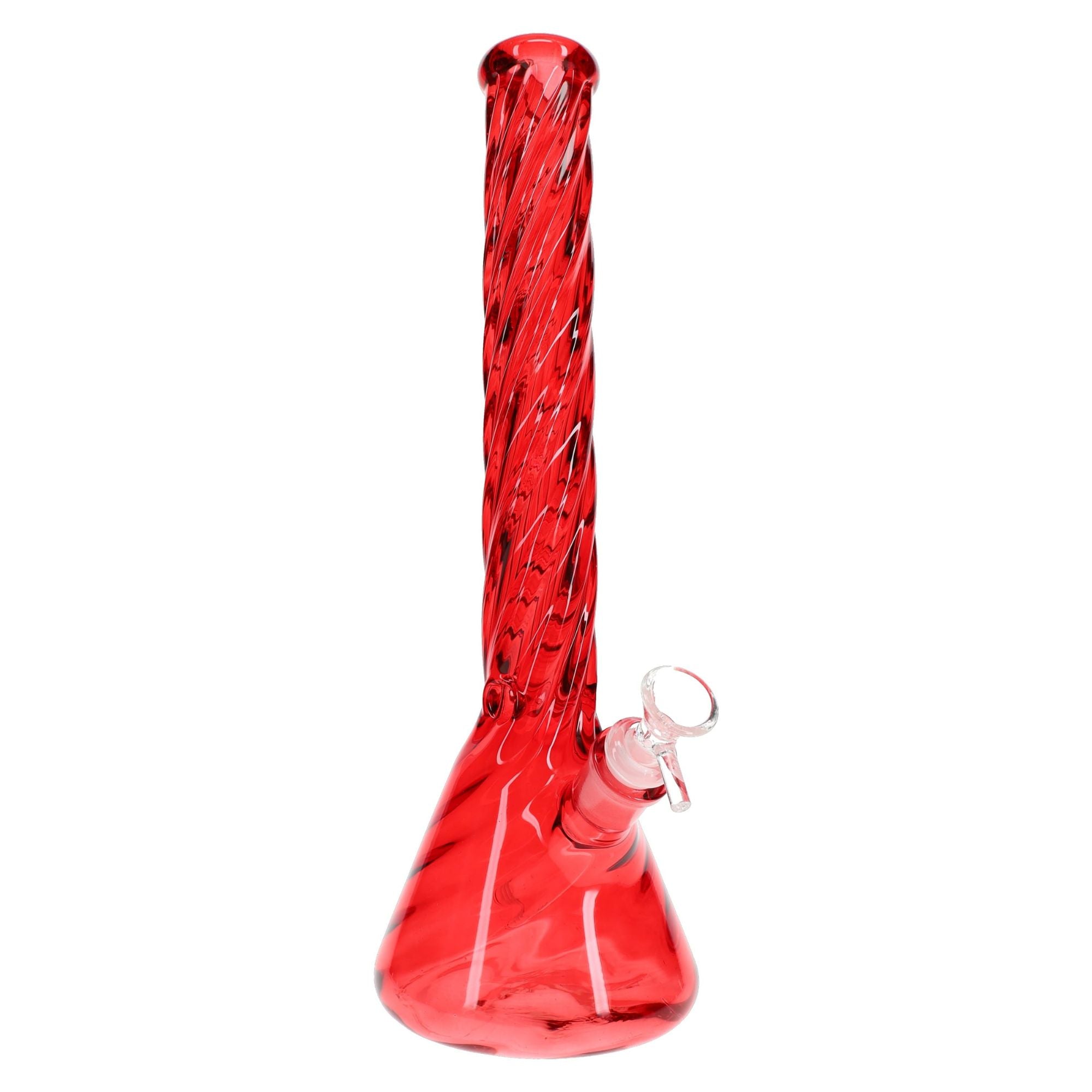 Frost Spiral Glass Beaker Bong