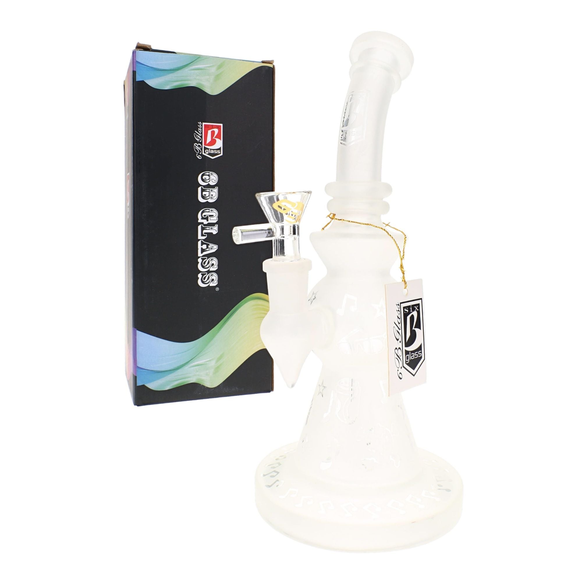 Frosted Stemless Water Pipe with package