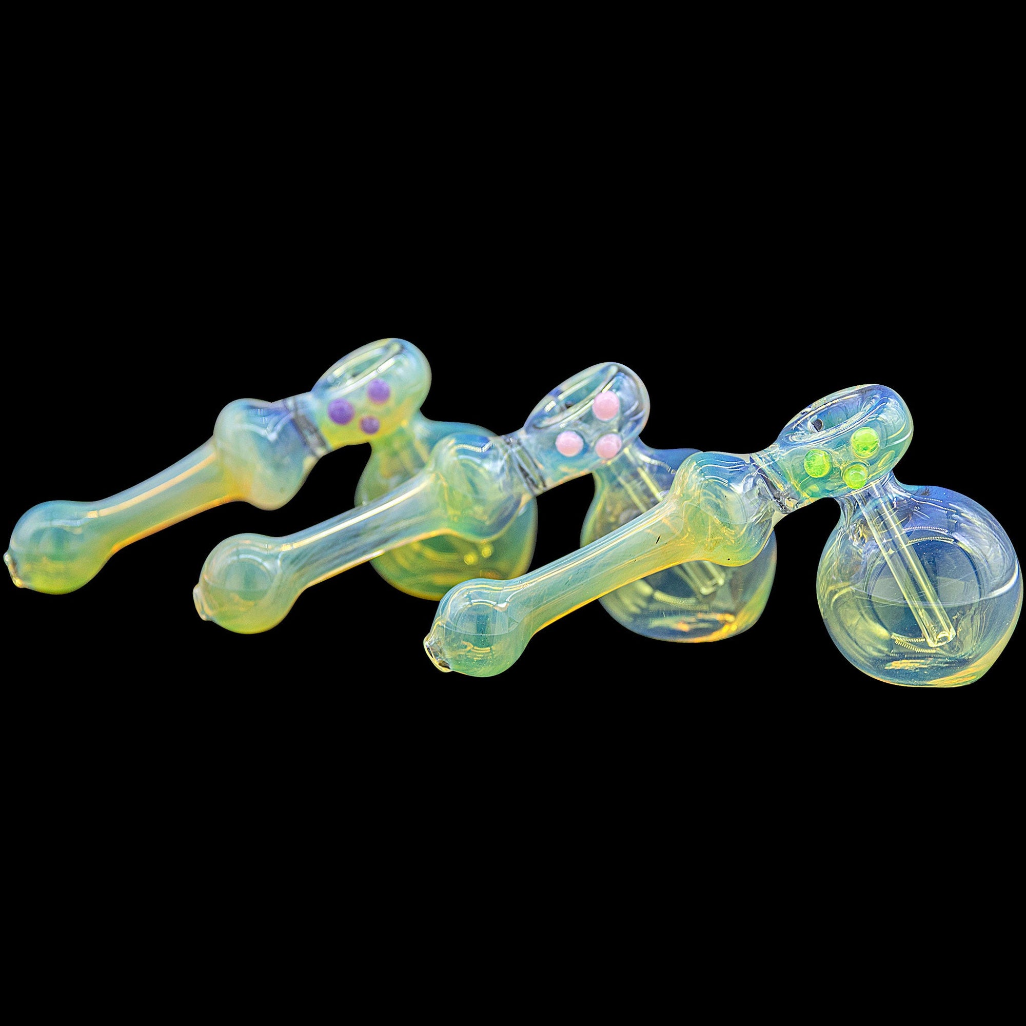 Fumed Glass Hammer Bubbler