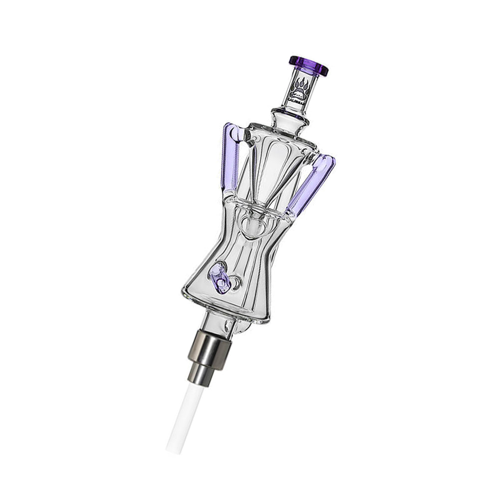 Fusion Twin Arm Glass Recycler Nectar Collector - inhalco