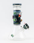 Galactic Baby Beaker glow-in-the-dark glass bong