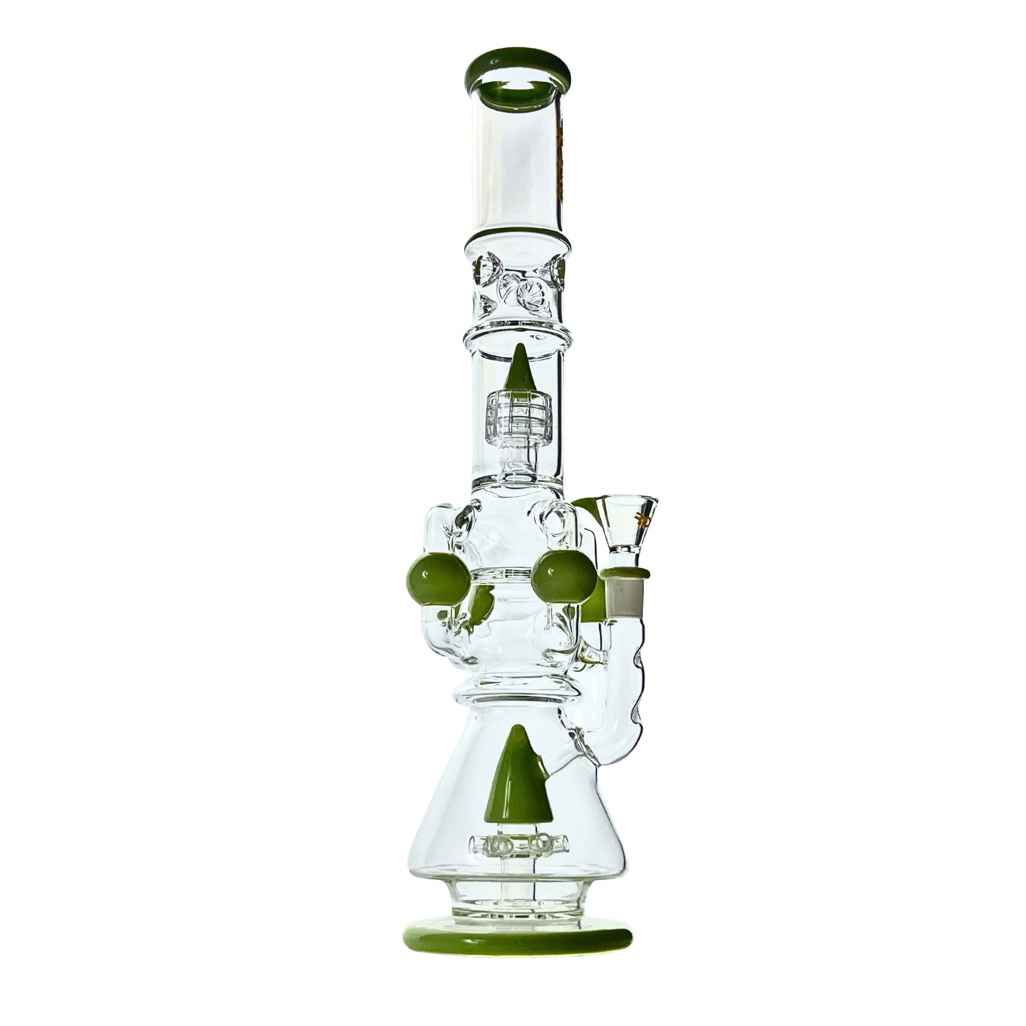 Galactic Reactor Matrix Perc Bong in green color