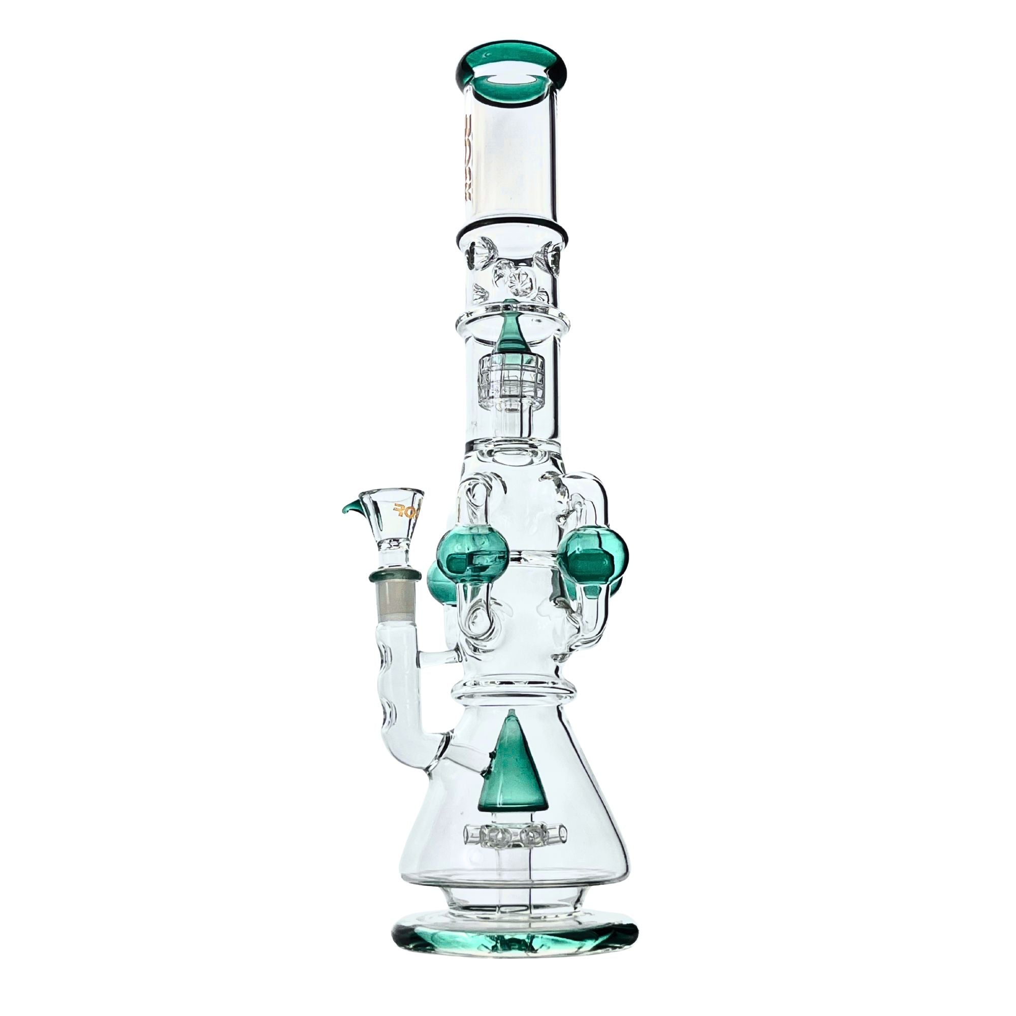 Galactic Reactor Matrix Perc Bong in teal color