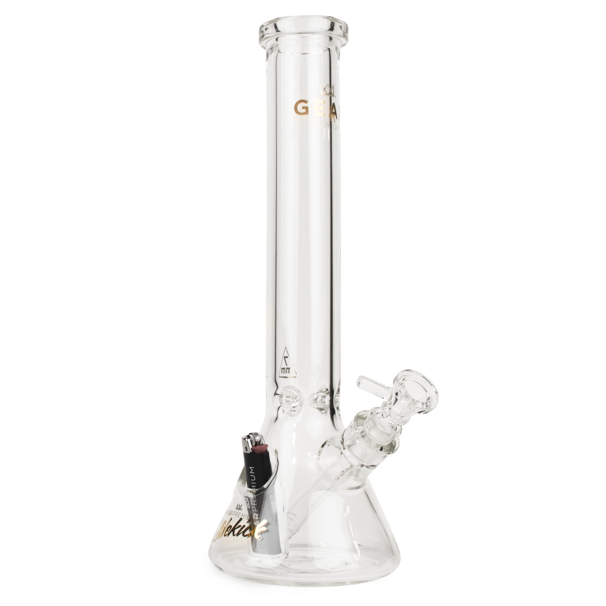 Clear Gear Premium Sidekick Beaker Base Water Pipe made of thick borosilicate glass