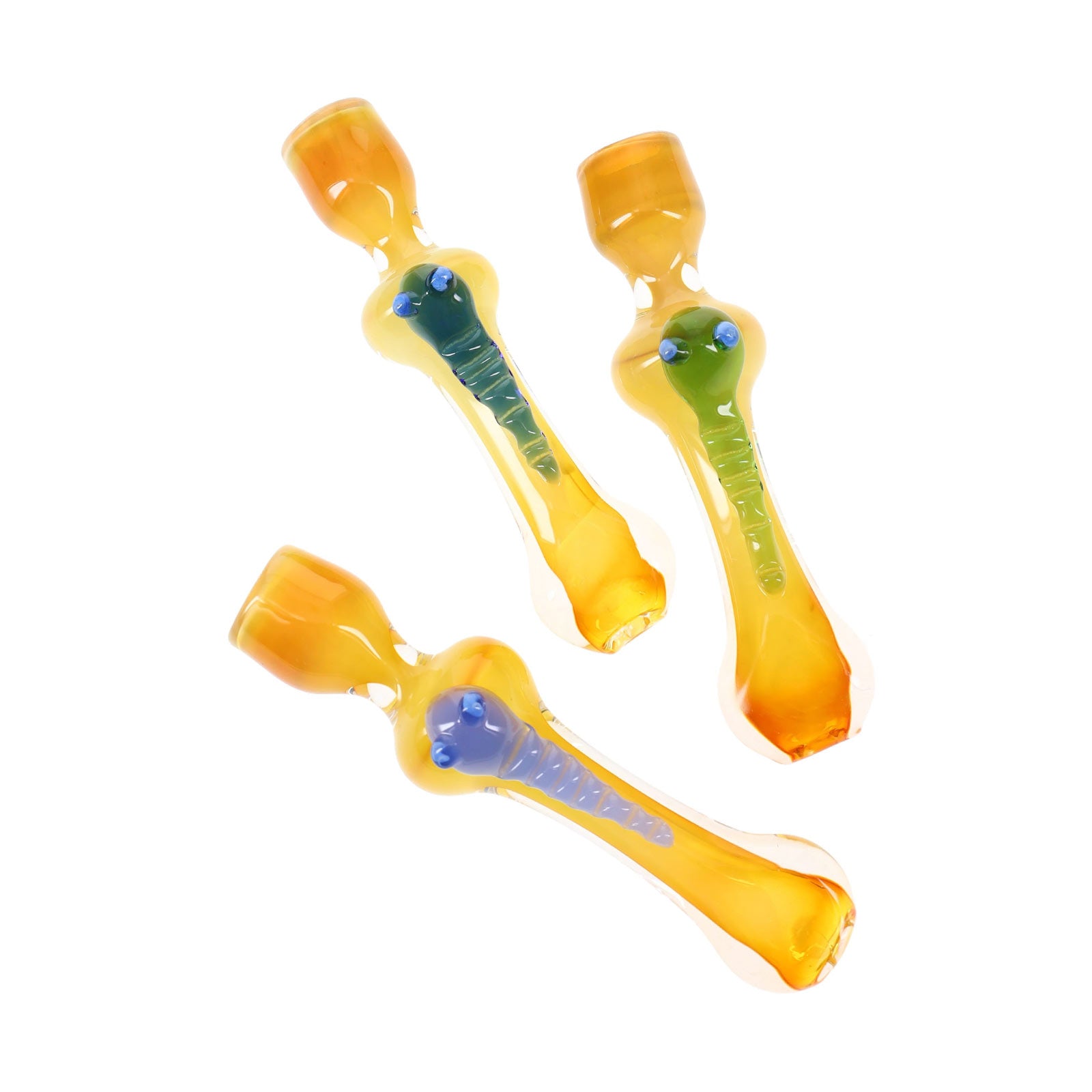 Gilded Gold Fumed Color-Shift Critter Weed Chillums