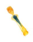 Gilded Gold Fumed Color-Shift Weed Chillum - inhalco