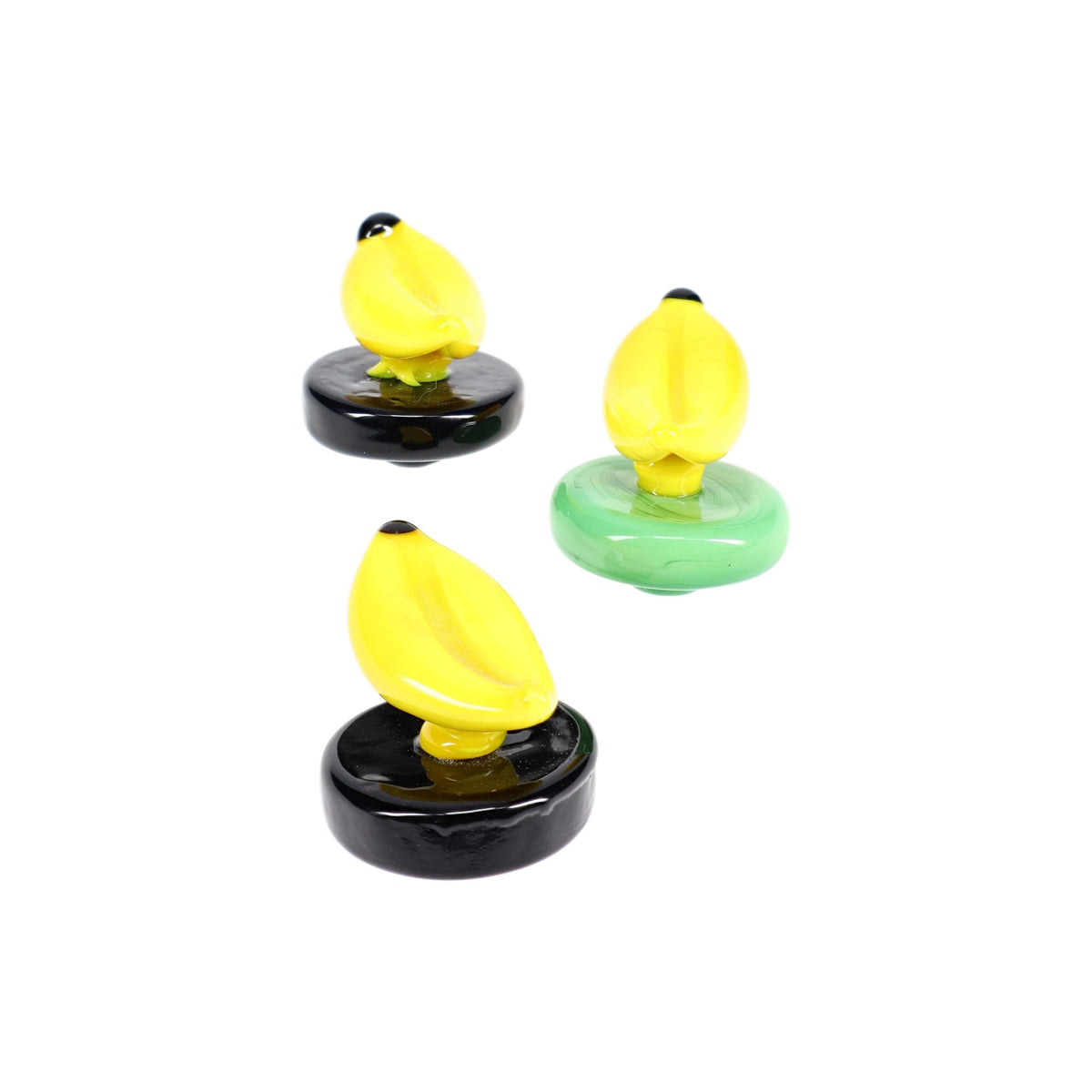 Glass Banana Carb Cap Assorted Color