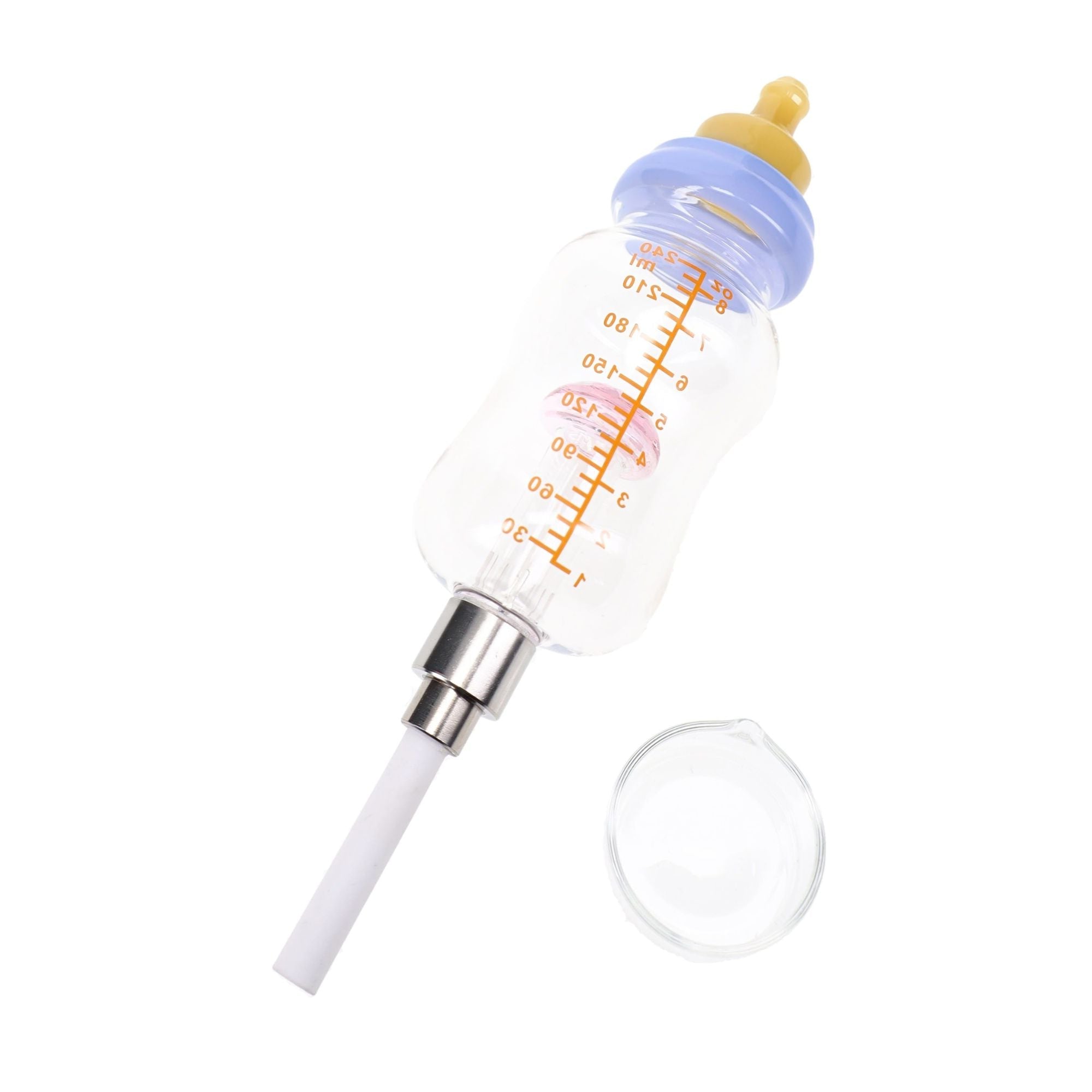 Glass Bottle Dab Straw “Shroom Flask” Mushroom Perc