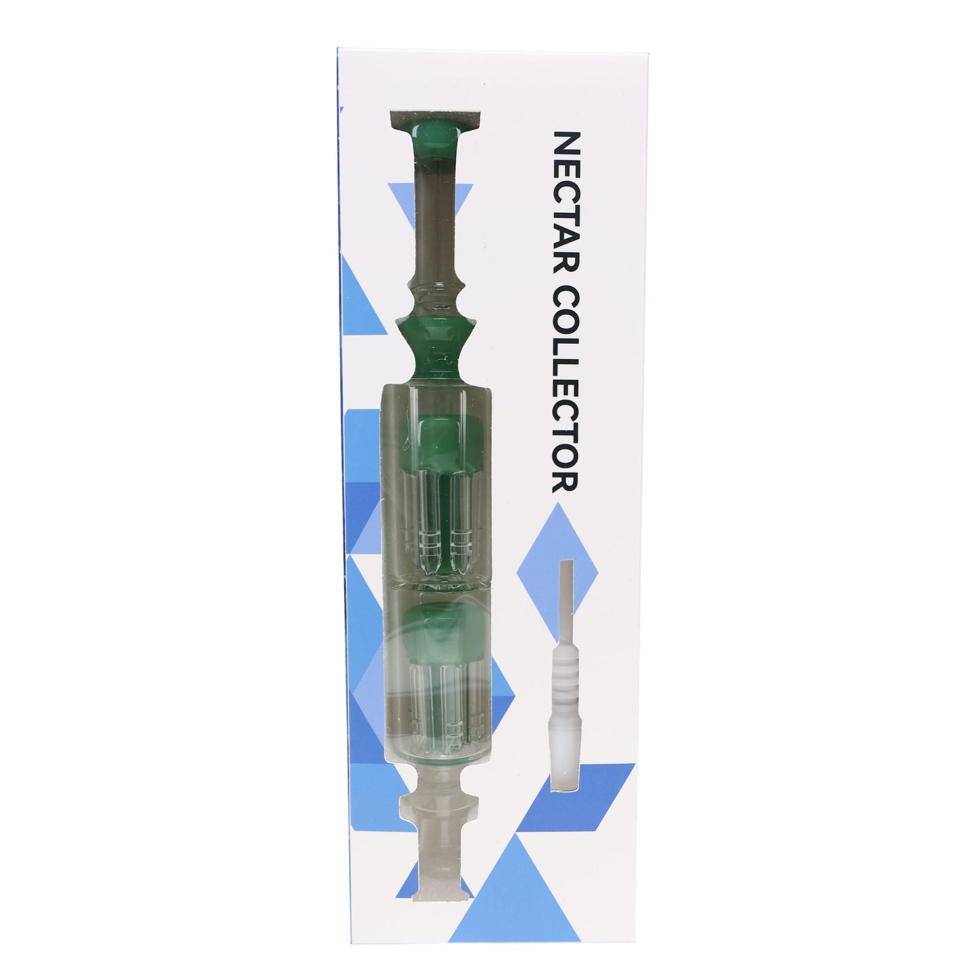Glass Double Tree Perc Dab Straw “Twin Timber”