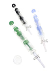 Glass Double Tree Perc Dab Straw “Twin Timber”