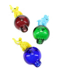Glass Elephant Bubble Carb Cap “Trunk Twist”